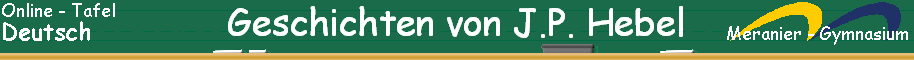 Geschichten von J.P. Hebel